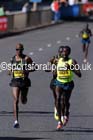 Mo Farah, Mike Kigen and Thomas Ayeko break away in the mens 2014 BUPA Great North Run. Photo: David T. Hewitson/Sports for All Pics